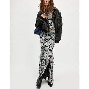 Free People Black and White Floral Maxi Dress